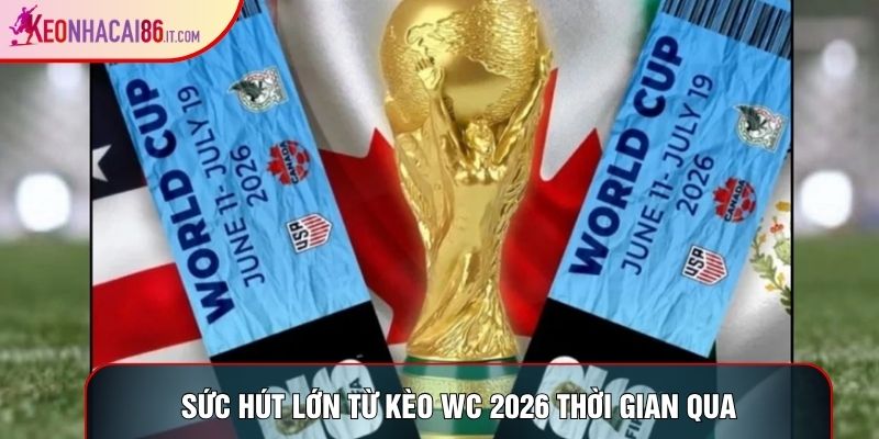 Sức hút lớn từ kèo wc 2026 thời gian qua